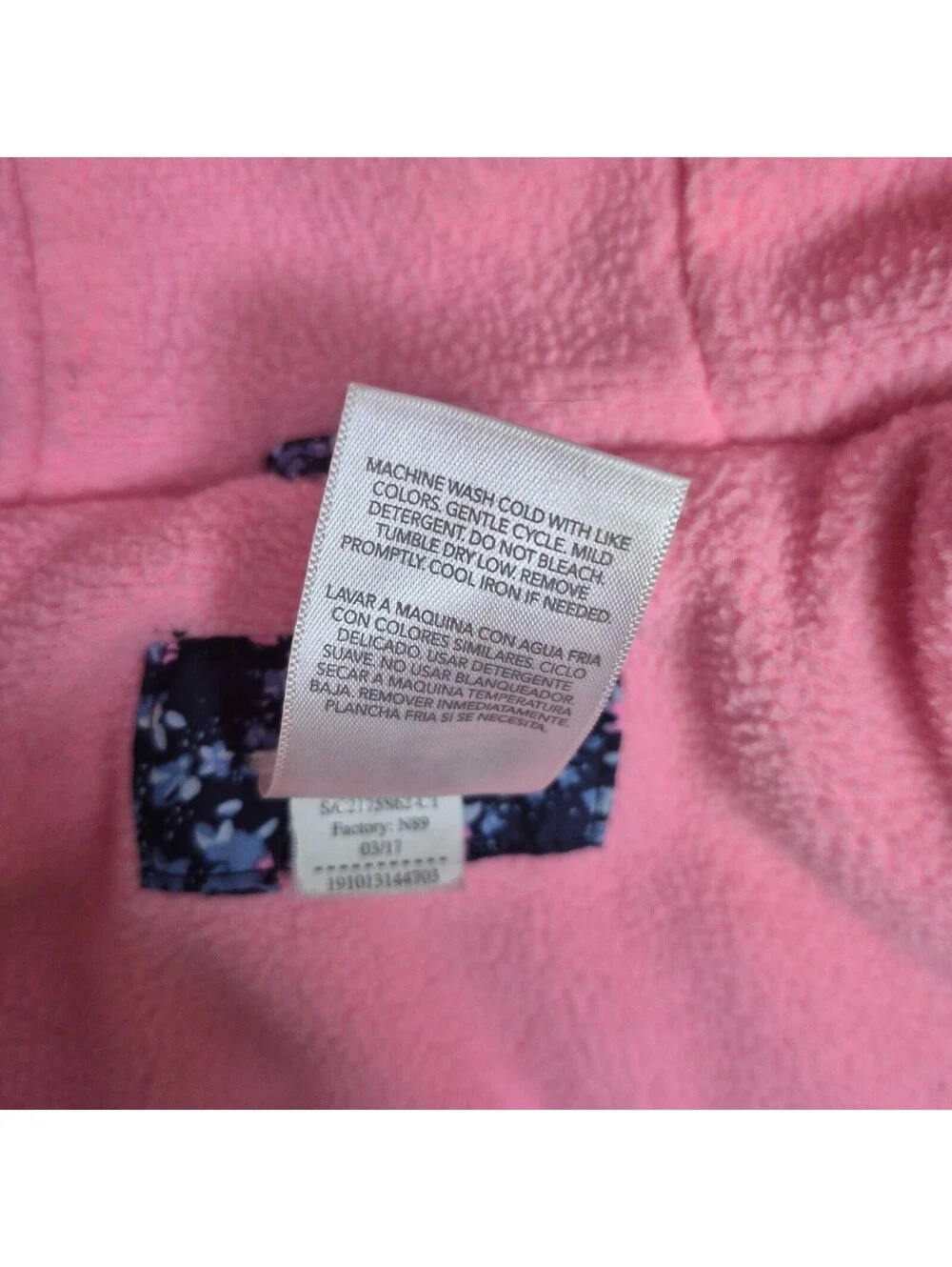 Carter 24 Month Blue and Pink Floral Warm, Durable Comfortable